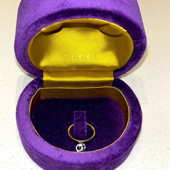 GUCCI 18K White Gold Interlocking G Ring – BRAND NEW - 100% Authentic - Picture 3 of 15
